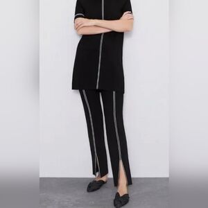Zara Black and White Pants